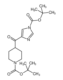 4-[[1-[(1,1-二甲基乙氧基)羰基]-1H-咪唑-4-基]羰基]-1-哌啶羧酸叔丁酯