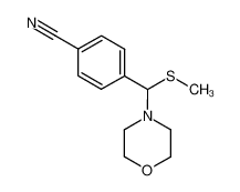4-((methylthio)(morpholino)methyl)benzonitrile 120290-22-4