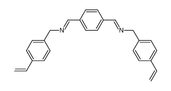 N,N'-(1,4-phenylenebis(methanylylidene))bis(1-(4-vinylphenyl)methanamine) 100207-96-3