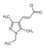 (2E)-3-(1-Ethyl-3,5-dimethyl-1H-pyrazol-4-yl)-acryloyl chloride 1173598-22-5