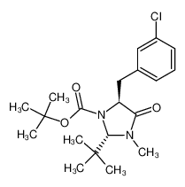 (2S,5S)-tert-butyl 2-(tert-butyl)-5-(3-chlorobenzyl)-3-methyl-4-oxoimidazolidine-1-carboxylate 123052-80-2