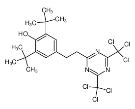 2,4-bis(trichloromethyl)-6-<β-(4-hydroxy-3,5-di-tert-butylphenyl)ethyl>-sym-triazine 119294-21-2