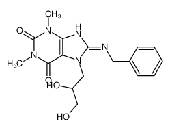 7-(2,3-二羟基丙基)-1,3-二甲基-8-(苯基甲基氨基)嘌呤-2,6-二酮