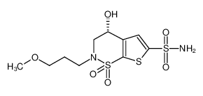 165117-54-4 (R)-3,4-Dihydro-4-hydroxy-2-(3-methoxypropyl)-2H-thieno[3,2-e]-1,2-thiazine-6-sulfonamide 1,1-dioxide