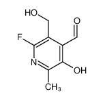 2-fluoro-5-hydroxy-3-(hydroxymethyl)-6-methylpyridine-4-carbaldehyde 42242-42-2