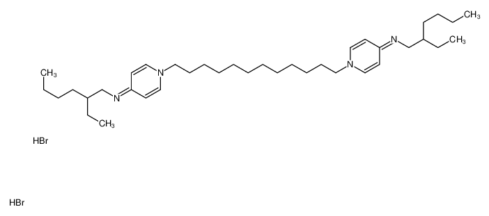 N-(2-ethylhexyl)-1-[12-[4-(2-ethylhexylamino)pyridin-1-ium-1-yl]dodecyl]pyridin-1-ium-4-amine,dibromide 64690-41-1
