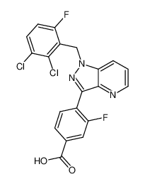 4-[1-(2,3-dichloro-6-fluorobenzyl)-1H-pyrazolo[4,3-b]pyridin-3-yl]-3-fluorobenzoic acid 1562193-00-3