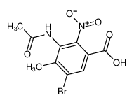 5-acetyl-2-amino-3-bromo-4-methyl-6-nitrobenzoic acid 34545-18-1