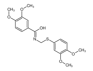 N-[(3,4-dimethoxyphenyl)sulfanylmethyl]-3,4-dimethoxybenzamide 64460-73-7