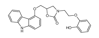 5-[(9H-carbazol-4-yloxy)methyl]-3-[2-(2-hydroxyphenoxy)ethyl]-2-oxazolidinone 1479049-26-7