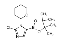 2-氯-1-(四氢-2H-吡喃-2-基)-5-(4,4,5,5-四甲基-1,3,2-二氧硼烷)-1H-咪唑
