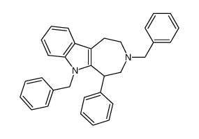 3,6-dibenzyl-5-phenyl-1,2,3,4,5,6-hexahydro-azepino[4,5-b]indole