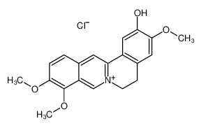 3,9,10-trimethoxy-5,6-dihydroisoquinolino[2,1-b]isoquinolin-7-ium-2-ol,chloride