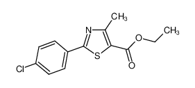 Ethyl 2-(4-chlorophenyl)-4-methyl-1,3-thiazole-5-carboxylate 54001-12-6