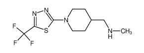 N-methyl-1-[1-[5-(trifluoromethyl)-1,3,4-thiadiazol-2-yl]piperidin-4-yl]methanamine 99%