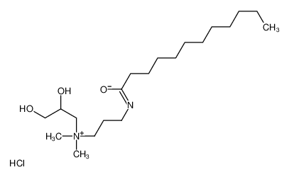 2,3-dihydroxypropyl-[3-(dodecanoylamino)propyl]-dimethylazanium,chloride 125572-60-3