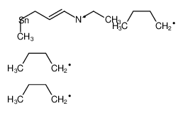 61385-65-7 structure, C19H43NSn