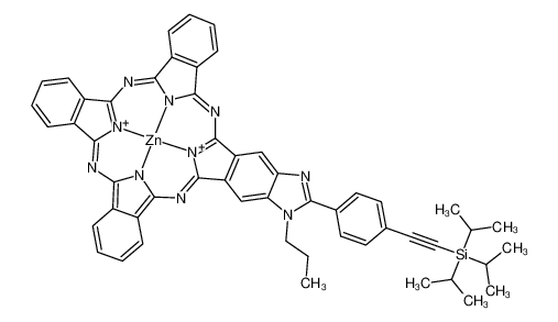 887928-95-2 structure, C53H46N10SiZn++