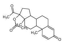 [(8R,9S,10R,13S,14S,17R)-17-acetyl-10,13-dimethyl-3-oxo-7,8,9,11,12,14,15,16-octahydro-6H-cyclopenta[a]phenanthren-17-yl] acetate 2668-74-8