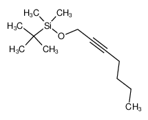 tert-butyldimethyl(hex-2-ynyloxy)silane 73961-60-1