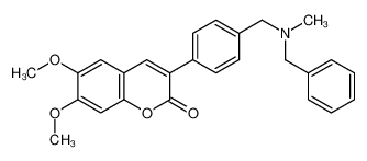 3-[4-[[benzyl(methyl)amino]methyl]phenyl]-6,7-dimethoxychromen-2-one