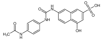 7-[(4-acetamidophenyl)carbamoylamino]-4-hydroxynaphthalene-2-sulfonic acid 6483-83-6
