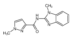 1-Methyl-N-(1-methyl-1H-benzimidazol-2-yl)-1H-pyrazole-3-carboxam ide