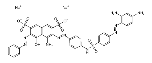 sodium,(6Z)-4-amino-3-[[4-[[4-[(2,4-diaminophenyl)diazenyl]phenyl]sulfonylamino]phenyl]diazenyl]-5-oxo-6-(phenylhydrazinylidene)naphthalene-2,7-disulfonate 157577-99-6