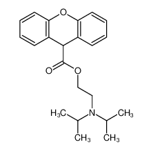 2-[(diisopropyl)amino]ethyl 9H-xanthene-9-carboxylate 13347-41-6