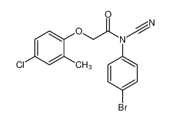 Acetamide, N-(4-bromophenyl)-2-(4-chloro-2-methylphenoxy)-N-cyano- 94857-01-9