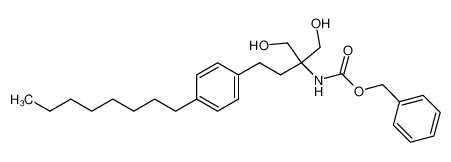 [1,1-Bis(hydroxymethyl)-3-(4-octylphenyl)propyl]carbamic acid Phenylmethyl Ester 402616-41-5