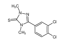 5-(3,4-dichlorophenyl)-2,4-dimethyl-1,2,4-triazole-3-thione 110623-30-8
