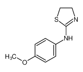 N-(4-methoxyphenyl)-4,5-dihydro-1,3-thiazol-3-ium-2-amine 56242-67-2