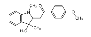 1,3,3-trimethyl-2-p-methoxyphenacylidenindoline 64473-23-0