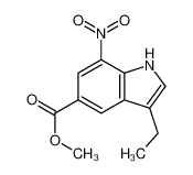 methyl 3-ethyl-7-nitro-1H-indole-5-carboxylate 790254-88-5