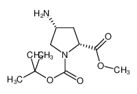 Methyl (2R,4S)-4-aminopyrrolidine-2-carboxylate, N1-BOC protected 254881-77-1