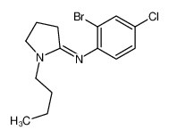 N-(2-bromo-4-chlorophenyl)-1-butylpyrrolidin-2-imine 27033-92-7