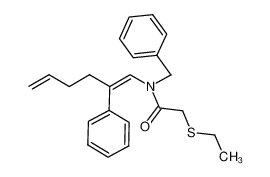 (Z)-N-benzyl-2-ethylsulfanyl-N-(2-phenylhexa-1,5-dienyl)acetamide
