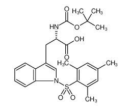 L-Tryptophan, N-[(1,1-dimethylethoxy)carbonyl]-1-[(2,4,6-trimethylphenyl)sulfonyl]- 92916-47-7