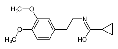 N-[2-(3,4-dimethoxyphenyl)ethyl]cyclopropanecarboxamide 5533-73-3