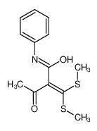 2-[bis(methylsulfanyl)methylidene]-3-oxo-N-phenylbutanamide 145508-18-5