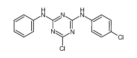 6-chloro-N-(4-chlorophenyl)-N'-phenyl-1,3,5-triazine-2,4-diamine 100961-15-7