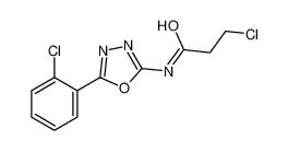 89757-61-9 3-chloro-N-[5-(2-chlorophenyl)-1,3,4-oxadiazol-2-yl]propanamide