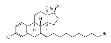 (7R,8R,9S,13S,14S,17S)-7-(9-bromononyl)-13-methyl-6,7,8,9,11,12,14,15,16,17-decahydrocyclopenta[a]phenanthrene-3,17-diol 875573-67-4