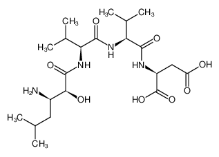 67655-94-1 N-[(2S,3R)-3-氨基-2-羟基-5-甲基-1-氧代己基]-L-缬氨酰-L-缬氨酰-L-天冬氨酸