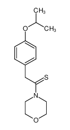 2-(4-isopropoxyphenyl)-1-morpholinoethane-1-thione 55788-91-5