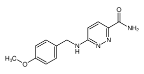 3-Pyridazinecarboxamide, 6-[[(4-methoxyphenyl)methyl]amino]- 147165-04-6