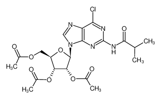 (2R,3R,4R,5R)-2-(acetoxymethyl)-5-(6-chloro-2-isobutyramido-9H-purin-9-yl)tetrahydrofuran-3,4-diyl diacetate 137896-13-0