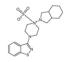 4-(1,2-Benzothiazol-3-yl)-1-[(3aR,7aR)-octahydro-2H-isoindol-2-yl ]piperazin-1-ium-1-sulfonate 186204-37-5