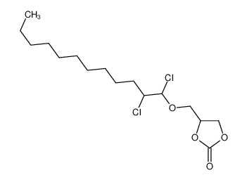 4-(1,2-dichlorododecoxymethyl)-1,3-dioxolan-2-one 141734-28-3